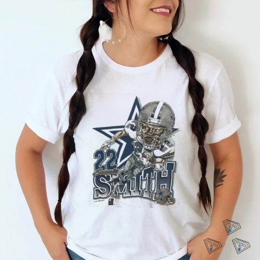 VINTAGE EMMITT SMITH DALLAS COWBOYS CARICATURE 1993 NFL SHIRT