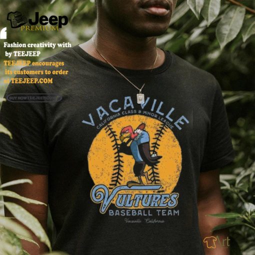 Vacaville Vultures Retro Minor League Baseball Team shirt