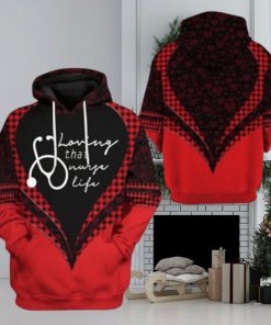 Valentines Day Hoodie, 3D Loving That Love Life Valentine Custom Hoodie Apparel