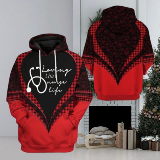 Valentines Day Hoodie, 3D Loving That Love Life Valentine Custom Hoodie Apparel