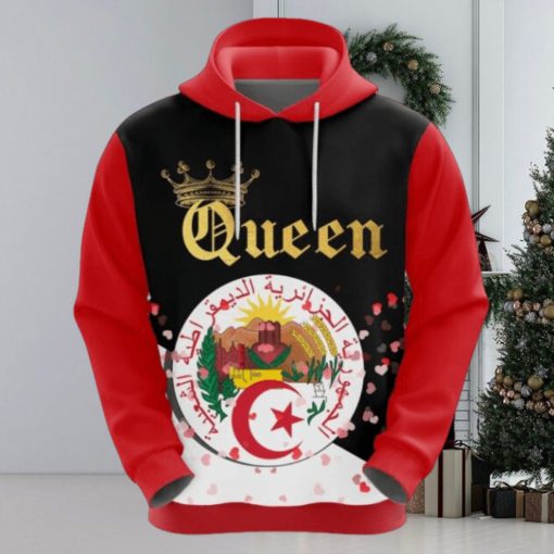 Valentines Day Hoodie, Algeria Queen Valentine Hoodie