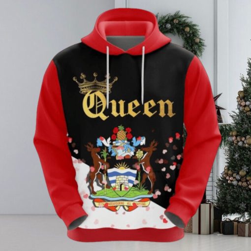 Valentines Day Hoodie, Antigua and Barbuda Queen Valentine Hoodie