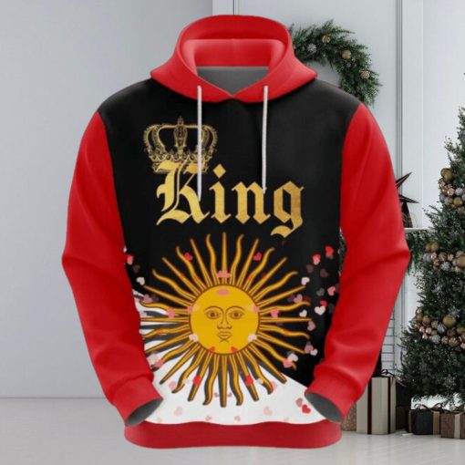 Valentines Day Hoodie, Argentina King Valentine Hoodie 3D All Over Print Gift For Men And Women