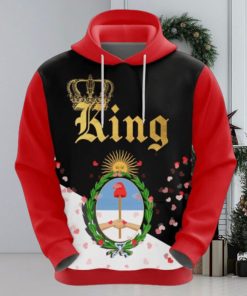 Valentines Day Hoodie, Argentina King Valentine Hoodie All Over Print Gift For Men And Women Version