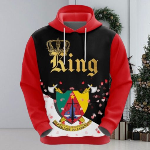 Valentines Day Hoodie, Cameroon King Valentine Hoodie