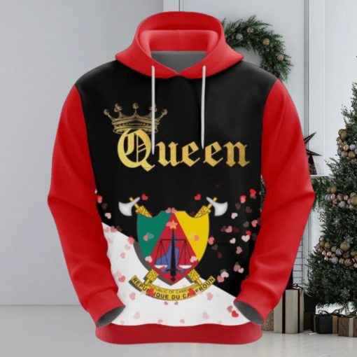 Valentines Day Hoodie, Cameroon Queen Valentine Hoodie