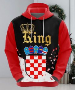 Valentines Day Hoodie Croatia King Valentine Hoodie