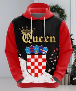 Valentines Day Hoodie Croatia Queen Valentine Hoodie