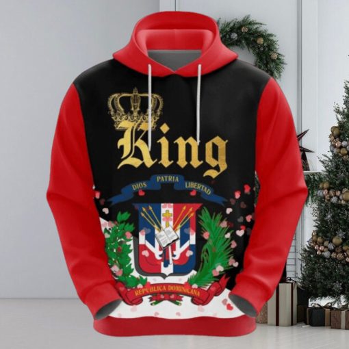 Valentines Day Hoodie, Dominicanepublic King Valentine Hoodie