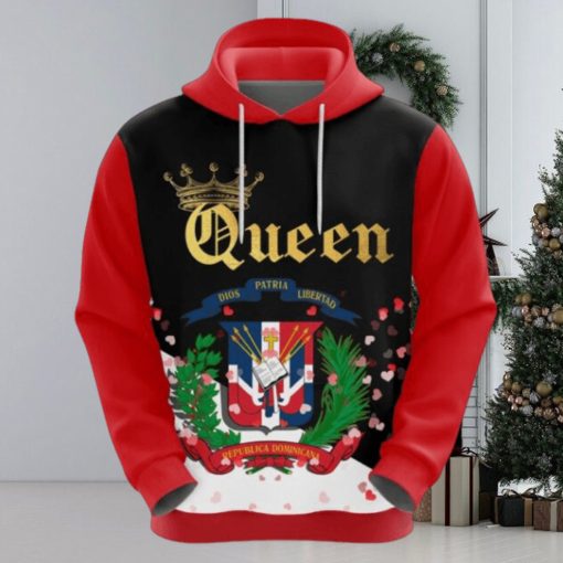 Valentines Day Hoodie Dominicanepublic Queen Valentine Hoodie