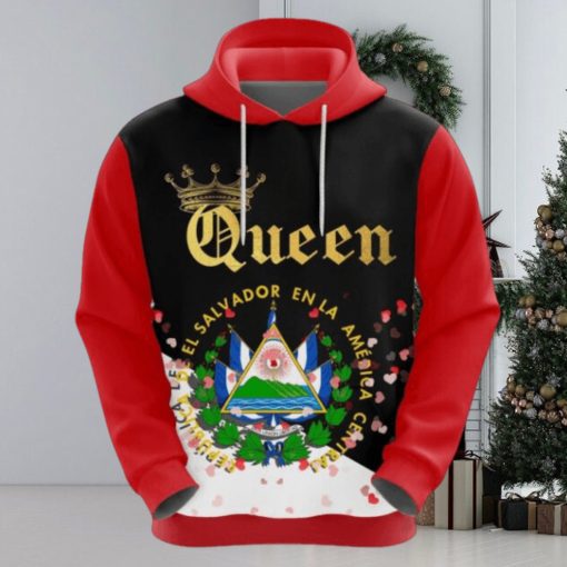 Valentines Day Hoodie El Salvador Queen Valentine Hoodie