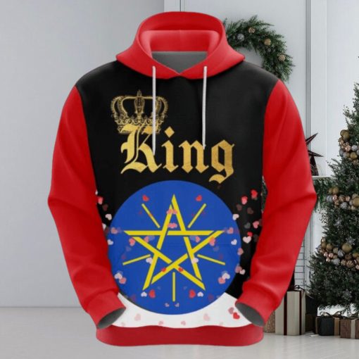 Valentines Day Hoodie Ethiopia King Valentine Hoodie