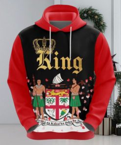 Valentines Day Hoodie Fiji King Valentine Hoodie All Over Print