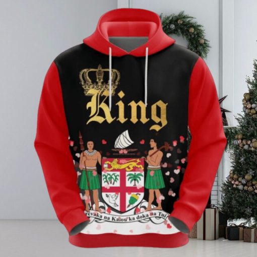 Valentines Day Hoodie Fiji King Valentine Hoodie All Over Print