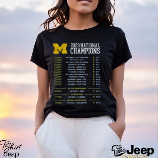 Valiant University of Michigan Football Michigan Beat Everybody 2023 National Champions Shirt