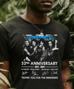 Van Halen 52nd Anniversary Thank You For The Memories Signatures T Shirt