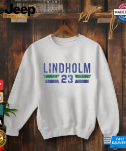 Vancouver Canucks 23 Elias Lindholm vintage shirt