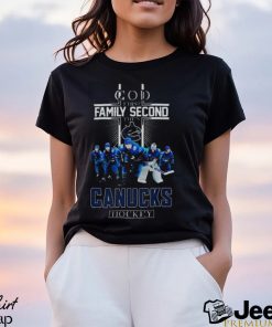 Vancouver Canucks God First Family Second Then Hockey Fan 2024 Shirt