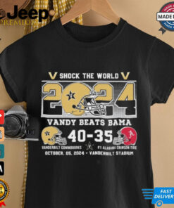 Vanderbilt Beats Alabama Shock The World Shirt