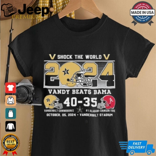 Vanderbilt Beats Alabama Shock The World Shirt