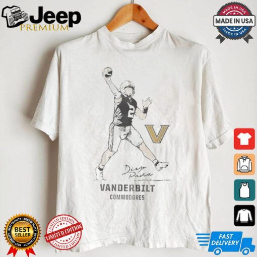 Vanderbilt Football Diego Pavia Superstar Pose T Shirt