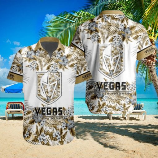 Vegas Golden Knights NHL Hawaiian Shirt Flower Pattern Hockey Fans Gift