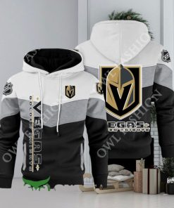 Vegas Golden Knights NHL Hockey Black White Printed Hoodie