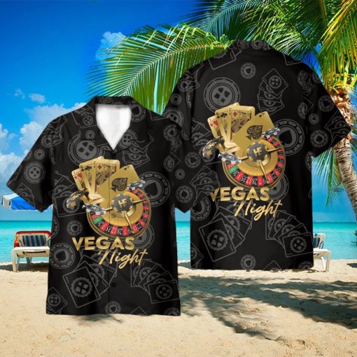 Vegas Night In Casino AOP Hawaiian Shirt Cute Summer Holiday Gift