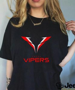 Vegas Vipers Men's Lockup Logo Black T Shirt