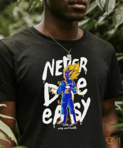 Vegeta God Dragon Ball never die easy character shirt