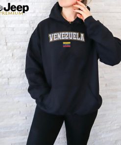 Venezuela Varsity World Flag Weathered T Shirt