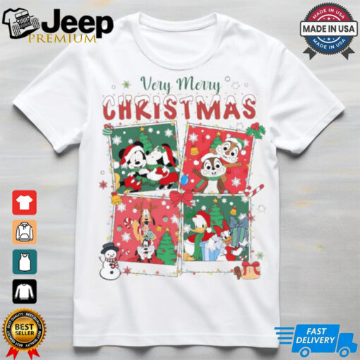 Very Merry Christmas Disney World Family Matching Christmas Disney Merry Christmas 2024 Mickey Co X mas Shirt