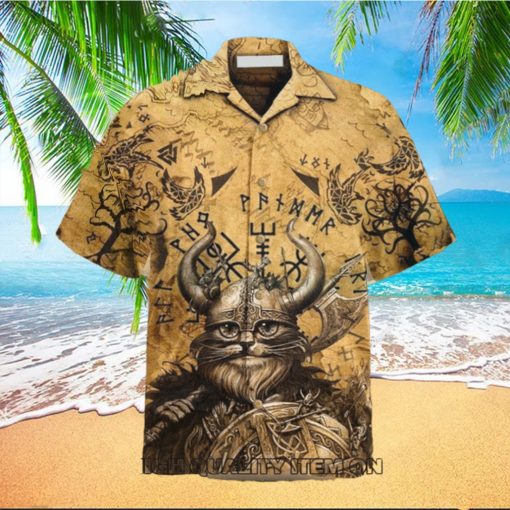 Viking Good Meows Warrior Hawaiian Shirt