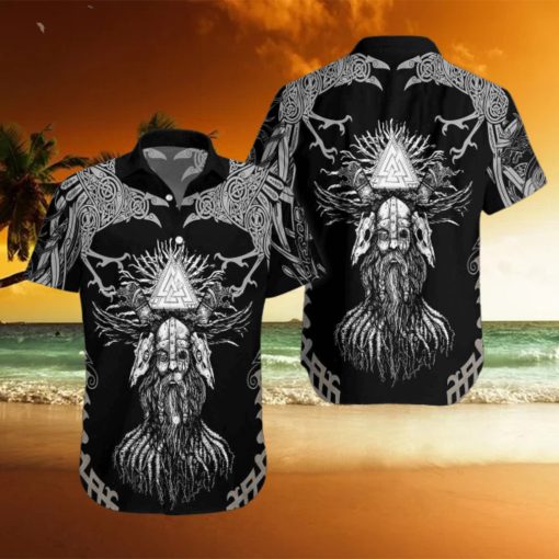 Viking Odin Unisex Aloha Hawaiian Shirts For Men And Women