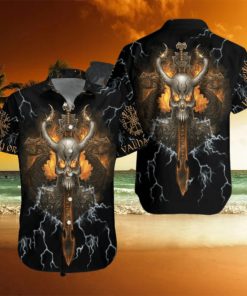 Viking Skull Aloha Hawaiian Shirts For Men And Women