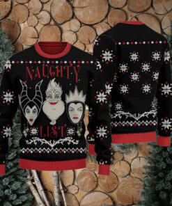 Villains Naughty List Ugly Christmas Sweater