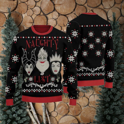 Villains Naughty List Ugly Christmas Sweater