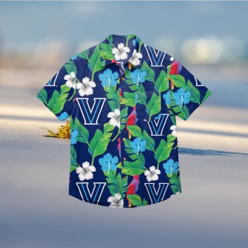 Villanova Wildcats Floral Hawaiian Shirt