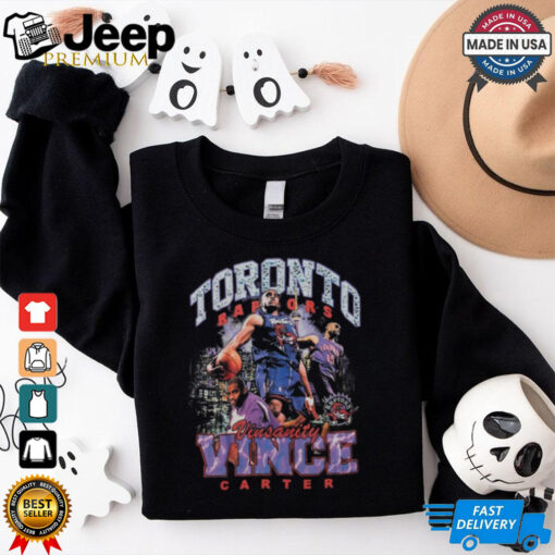 Vince Carter Toronto Raptors Mitchell & Ness Hardwood Classics Bling Concert Player T Shirt