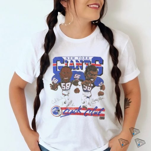 Vintage 1987 NFL New York Giants ‘Sack Club’ Carl Banks Lawrence Taylor Caricature T Shirt