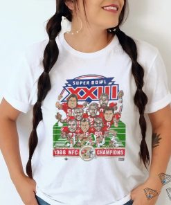 Vintage 1988 nfc Champions San Francisco 49ers Super Bowl XXIII Caricature nfl T Shirt