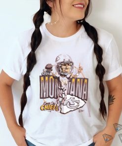 Vintage 1993 Kansas City Chiefs Joe Montana Caricature T Shirt