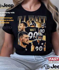 Vintage 90s Graphic Style TJ Watt T Shirt