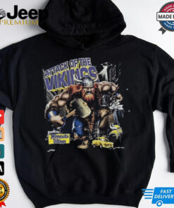 Vintage 90s Minnesota Vikings Attack of the Vikings NFL Shirt