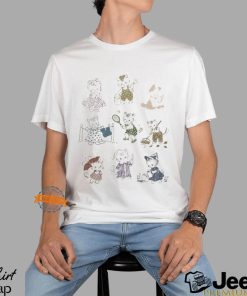 Vintage 90s Tattoo Cat Tshirt, Retro Kitten Cute Shirt, Cat Lovers Gift, Cats Playing Unisex Relaxed Adult Graphic Tee, Funny Weird Gifts