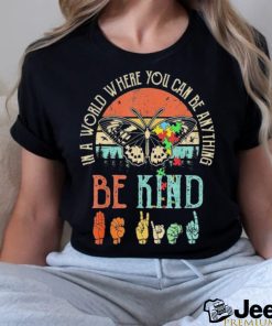 Vintage Be Kind Kindness For Women Autism Awareness Shirt