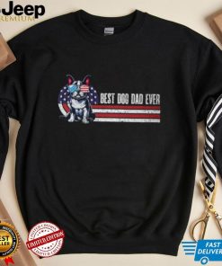 Vintage Best Dog Dad Ever French Bulldog Fathers Day T Shirt