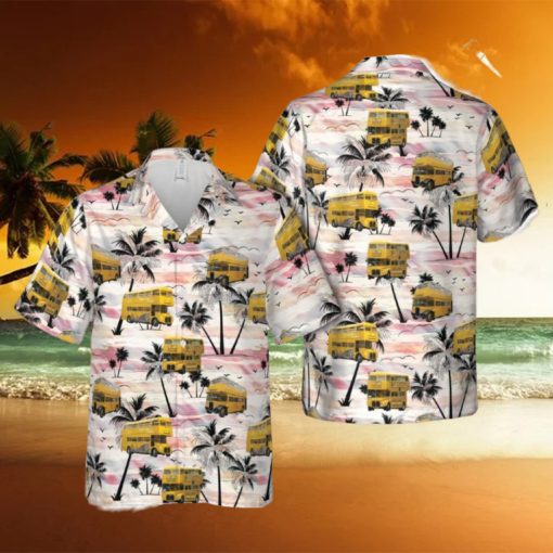 Vintage Double Decker Bus Hawaiian Shirt For Men And Women Gift Teams Shirt Beach