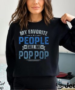 Vintage My Favorite People Call Me Pop Pop Fathers Day Men's T shirt