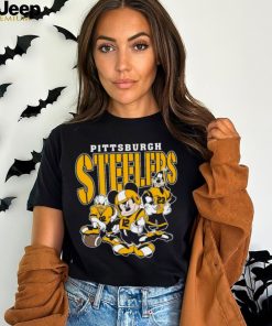Vintage Pittsburgh Football Mickey Donald Duck And Goofy Shirt Pittsburgh Steelers Sport Shirt Gift For Fans